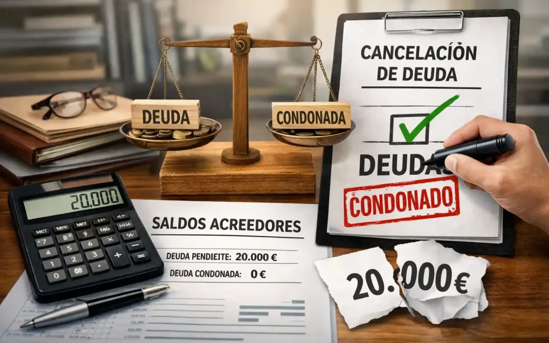 Saneamiento de saldos acreedores y condonación de deudas