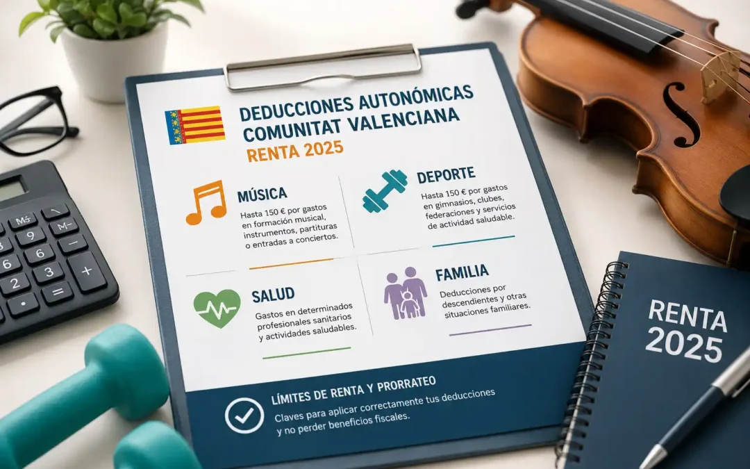 Deducciones autonómicas Comunidad Valenciana Renta 2025